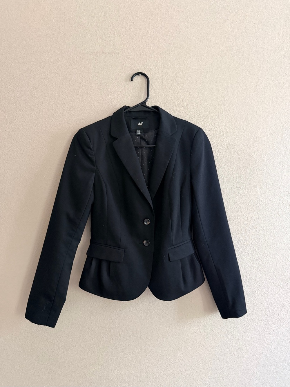 H&M Two Button Black Blazer Jacket